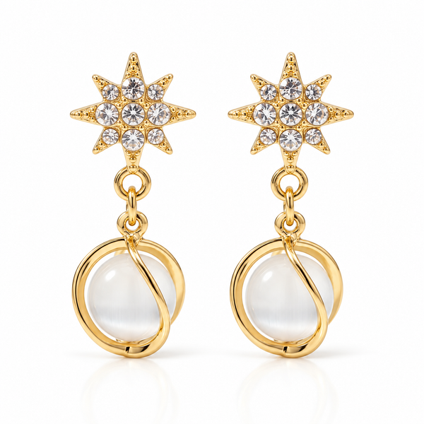 Crystal Star Earrings