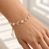 Crystal Adjustable Tulip Bracelet