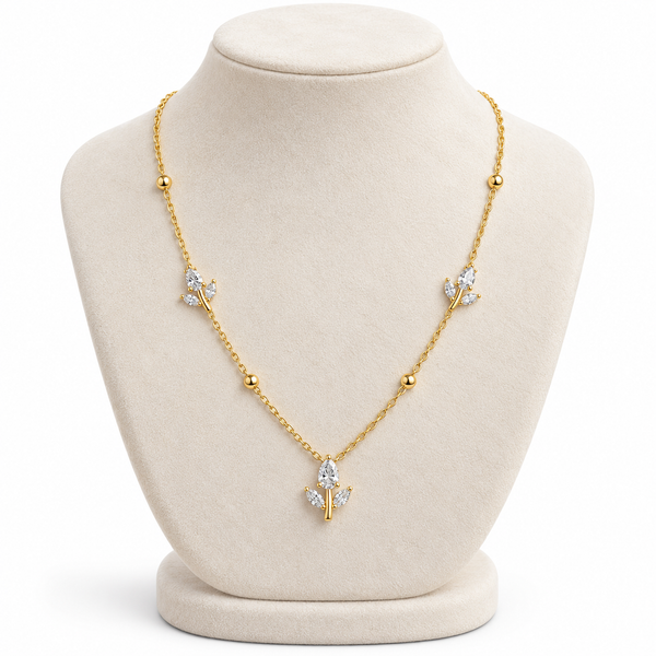 Mini Crystal Tulip Necklace