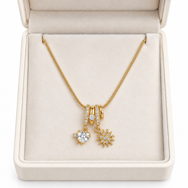 Solitaire Charm Necklace