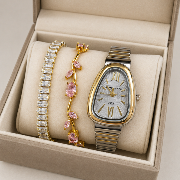 Pure Chrono Dual Tone Watch Stack
