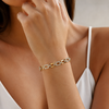 Cube Studded Link Bracelet