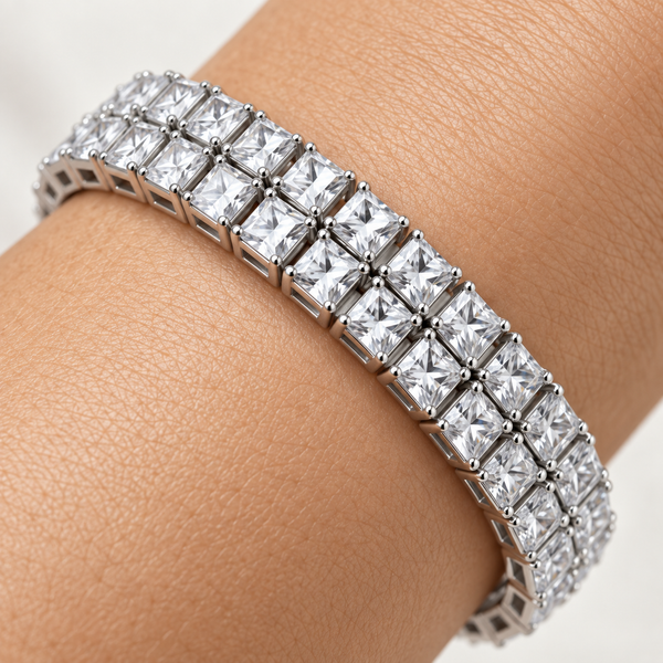 Dual Nene Layer Silver Bracelet