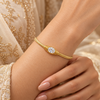 Oval Cut Snake Chain Bracelet