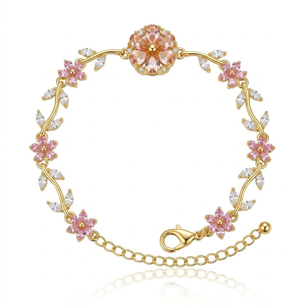 Blush Flower over Bracelet