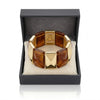 Marbel Pattern Acrylic Bracelet - Brown