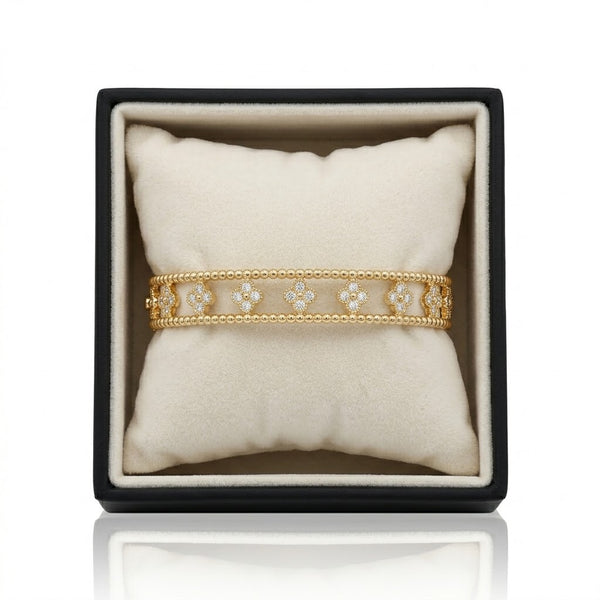 Cz Clover Motifs Stones Bracelet