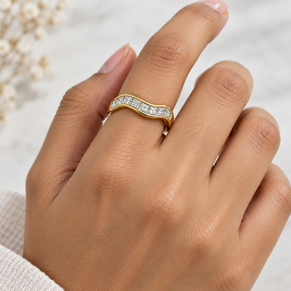 Studded Curve Ring