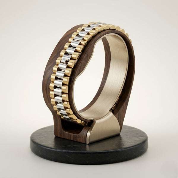 Dual Tone Titan Men’s Bracelet