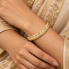 Crystal Carved Cuff Bracelet