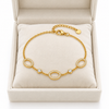 Dainty Sparkly Oval Bracelet