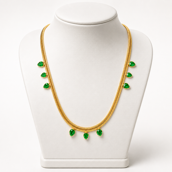 Emerald Solace Crystal Necklace