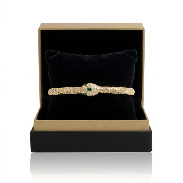 Diamond Embroided Serpent Bracelet