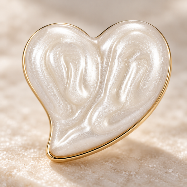 Glazed Heart Earring