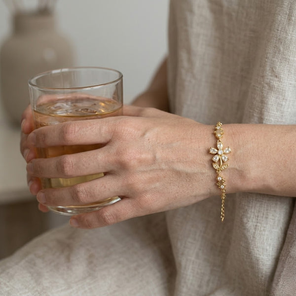 Crystal Fairy Flower Bracelet