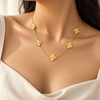 Gold Clover Necklace
