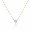 Minimal Heart Crystal Necklace
