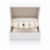 Resin Tube Stretchable Bracelet- White