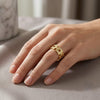 Studded Link Ring