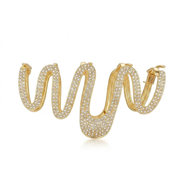 Embellished Wave Hair Claw hair claw clip for women by Fix My Hairs