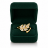 Studded Leaf Ring