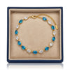 Blustone Alt Drop Crystal Bracelet