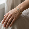 Crystal Flower Studded Bracelet