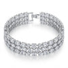 Multilayer Oval Bracelet - Silver