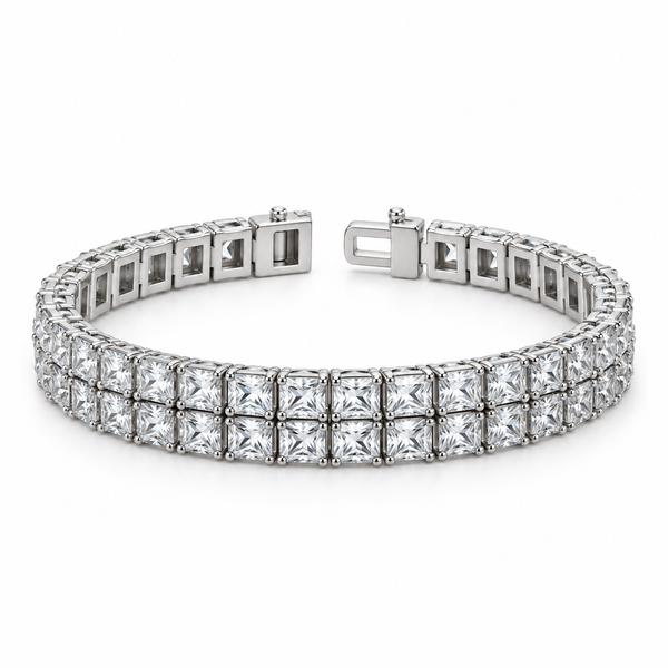 Dual Nene Layer Silver Bracelet