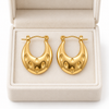 Gold Crescent Earrings