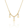 Gold Bead charm Necklace