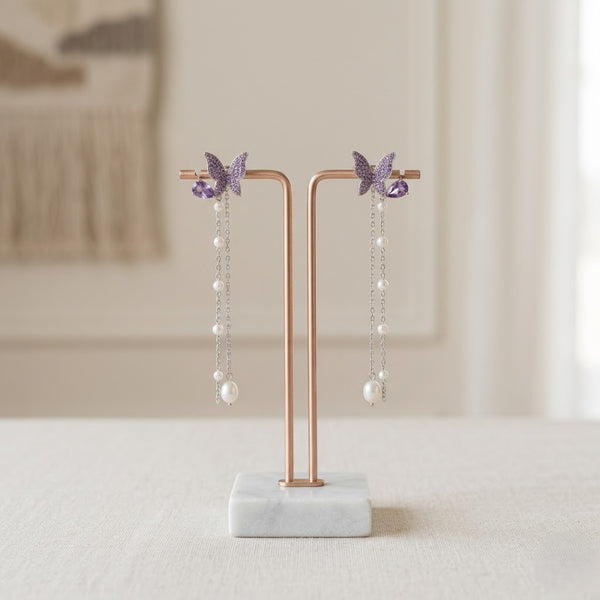 Lavi Butterfly Crystal Earrings