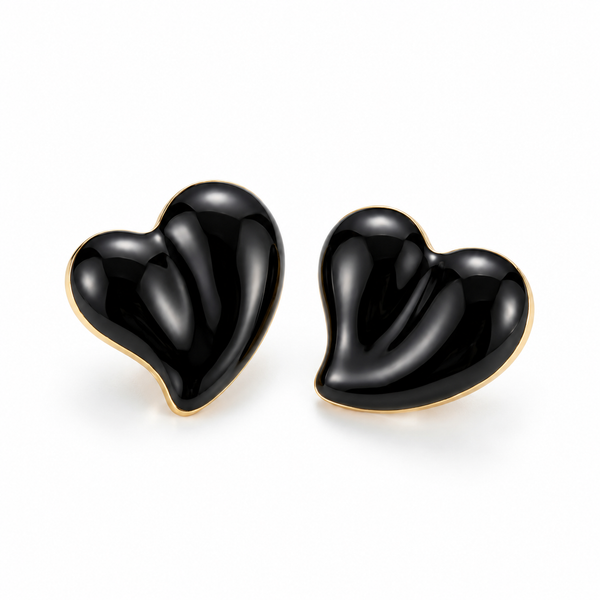 Black Heart earrings