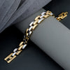 Dual Tone Verc Men's Bracelet