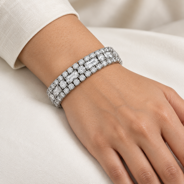 Multilayer Lumere Nene Bracelet Silver
