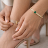 Emerald Crown Slimline Bracelet