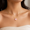 Pink clover Nacklace