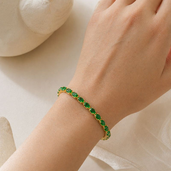 Marque Emerald Chain Bracelet