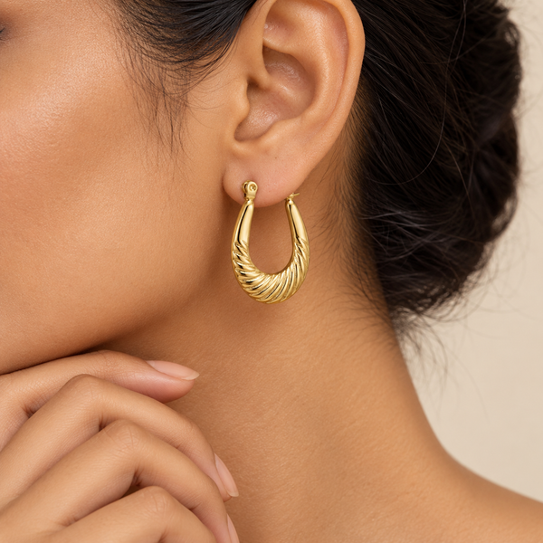 Crescent Wave Earrings