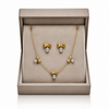 Teardrop Bow Necklace with Earrings