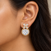 Ball Crystal Flower Earrings