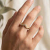 Studded Heart Link Ring