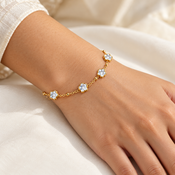 Crystal Flower Bracelet