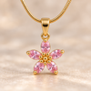 Crystal Blush Bloom Necklace