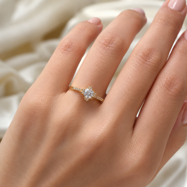 Nova Bloom 24K Gold Plated Ring