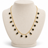 Black Rectangle Chime Necklace