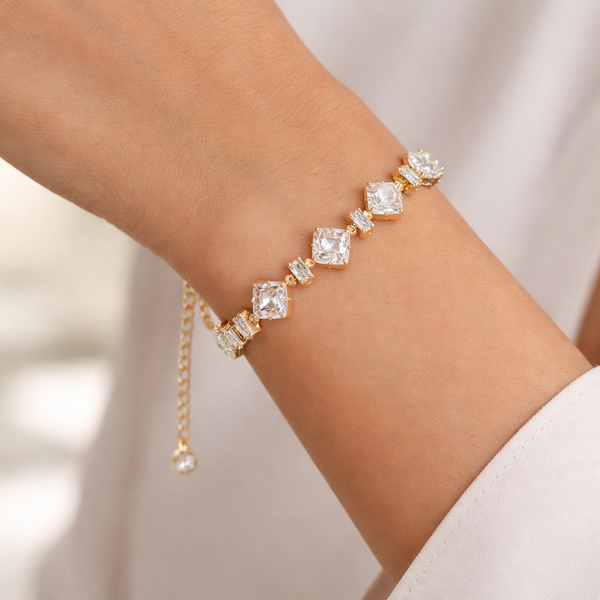Stone Shine Crystal Bracelet- DR