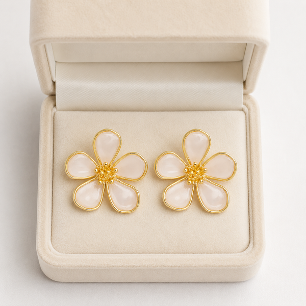 Glass Bloom Earring