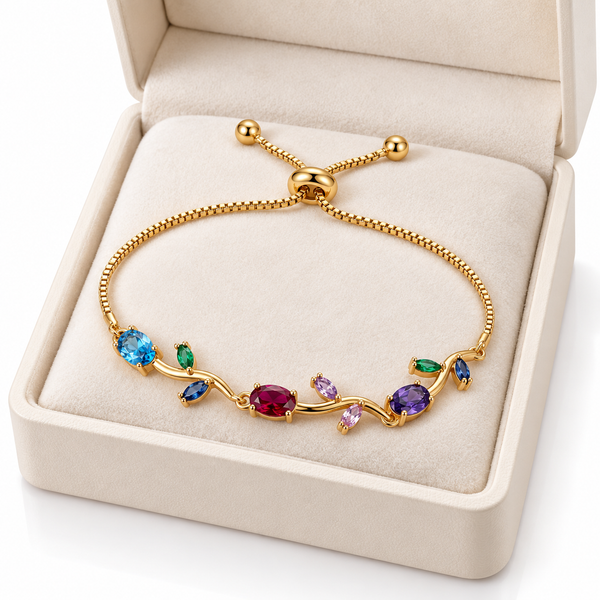 Multicolour Tulip Bracelet Adjustable