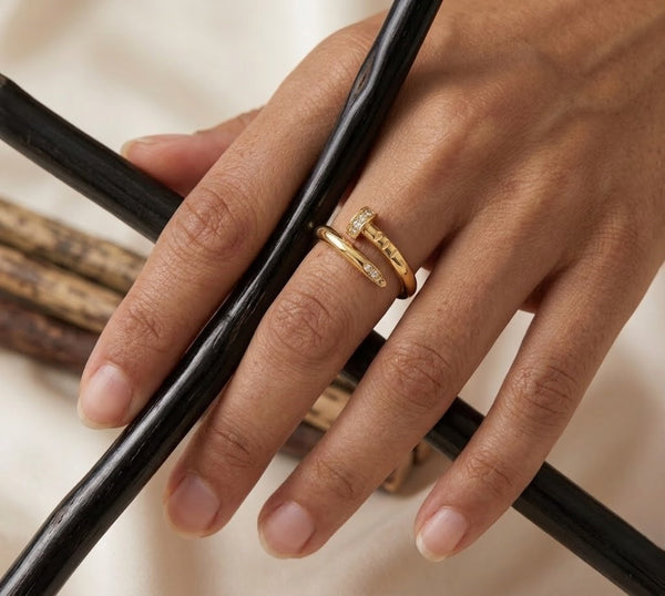 Nail Studded Ring